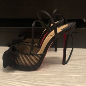Christian Loubutine open toe heels sz 37.5